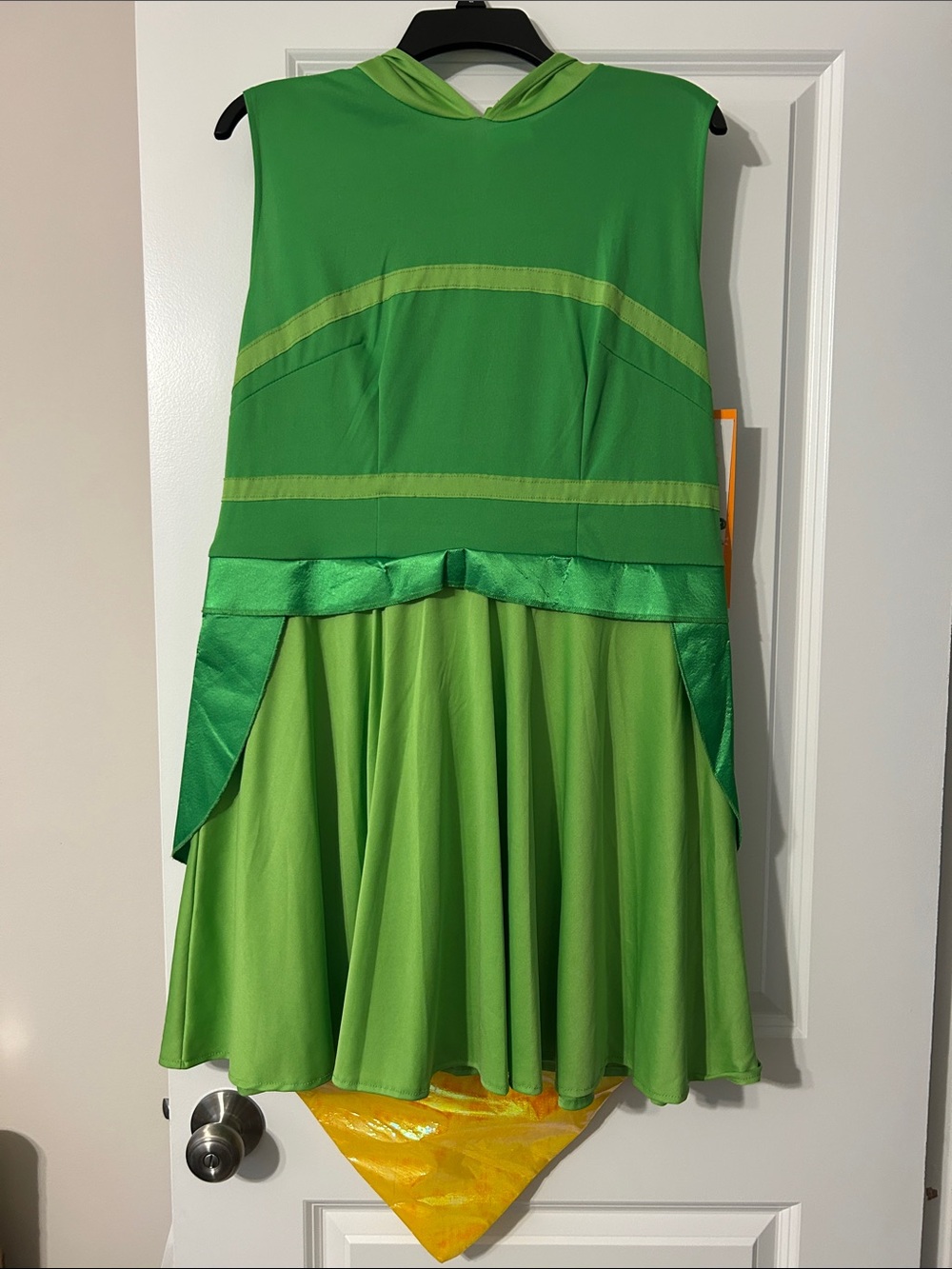 Green Women's Hooded Lighting Bug/Firefly Dress - Halloween